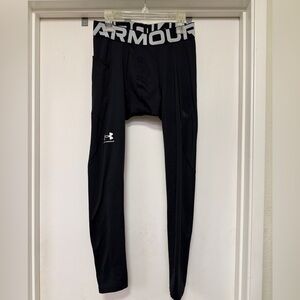Under Armour HeatGear Compression Tights, Black, Men's Medium